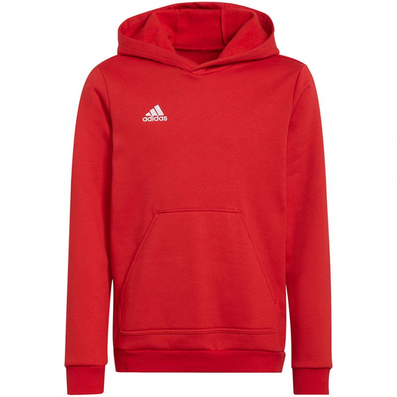 tryoshop-adidas-entrada-22-hoody-jr-sweatshirt-h57566-792224 Adidas Kırmızı Sweatshirt Kapüşonlu Çocuklar için - Görsel 1