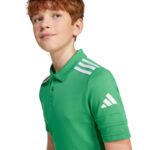 Çocuk - Adidas Squadra 25 Çocuk Polo Tişört - Canlı Yeşil Renkli Çocuk Giyimi (Çocuk, Futbol) - Görsel 6