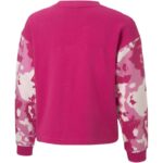 Kız Çocuk - Puma Alpha Crew TR Pembe Çocuk Sweatshirt - Rahat ve Şık Günlük Üst - Görsel 2