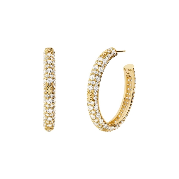 Takı amp Bijuteri - Michael Kors MKC1495AN710 Kadın Küpeleri - Gümüş ve Altın Kaplama - Ana Görsel