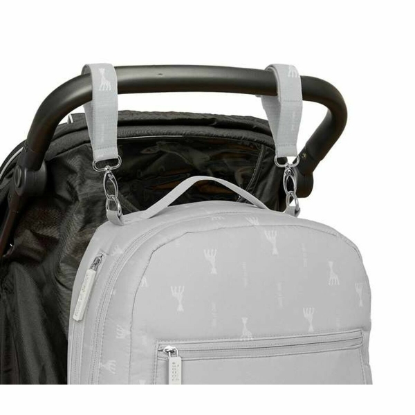 Bebek - Sophie la Girafe Bebek Arabası Organizer Çantası Gri 30x43x15 cm - Pratik ve Fonksiyonel - Görsel 2