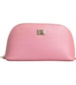 Çanta - Dolce Gabbana Pembe Deri DG Logolu Cüzdan - Lüks Kadın Cüzdanı - Ana Görsel