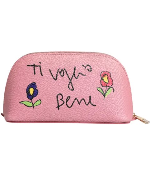 Çanta - Dolce Gabbana Pembe Deri DG Logolu Cüzdan - Lüks Kadın Cüzdanı - Görsel 2