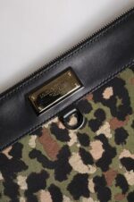 Çanta - Dolce Gabbana Çok Renkli Leopar Pouch Çanta - Özgün ve Şık Tasarım - Görsel 2
