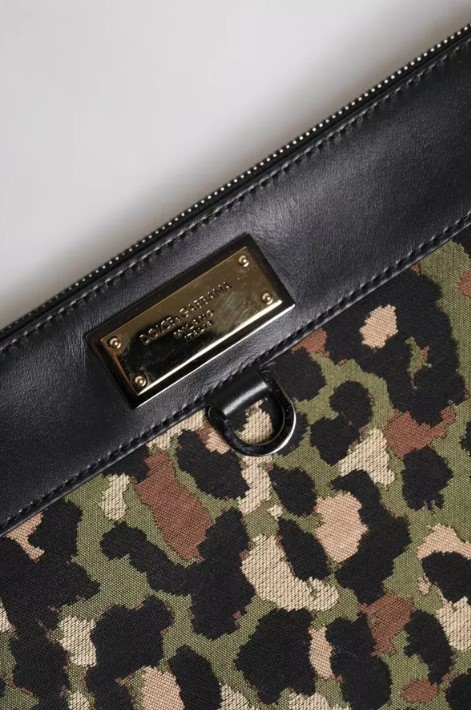 Çanta - Dolce Gabbana Çok Renkli Leopar Pouch Çanta - Özgün ve Şık Tasarım - Görsel 2