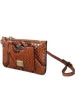 Çanta - Dolce Gabbana Kahverengi Deri Agnese Cüzdan - Şık ve Dayanıklı Cüzdan - Görsel 2