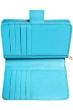 Çanta - Dolce Gabbana Açık Mavi Deri Bifold Kadın Cüzdan - Kullanışlı ve Şık - Görsel 2