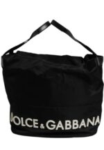 Çanta - Dolce Gabbana Siyah Beyaz Logolu Bucket Çanta - Özgün ve Şık Stil - Ana Görsel