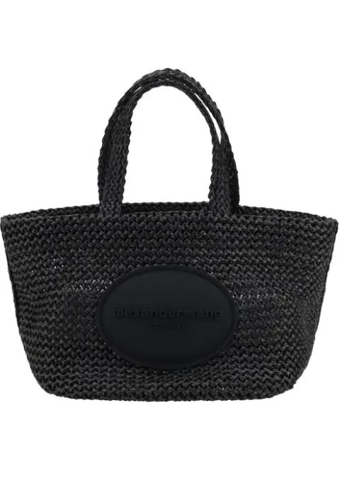 Çanta - Alexander Wang Punch Small Raffia El Çantası - Modern ve Şık Tasarım - Ana Görsel