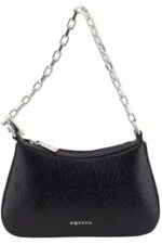 Çanta - Alexander McQueen Cross-Bar Deri Clutch Çanta - Ana Görsel