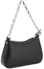 Çanta - Alexander McQueen Cross-Bar Deri Clutch Çanta - Görsel 2