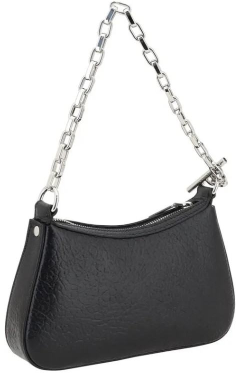 Çanta - Alexander McQueen Cross-Bar Deri Clutch Çanta - Görsel 2