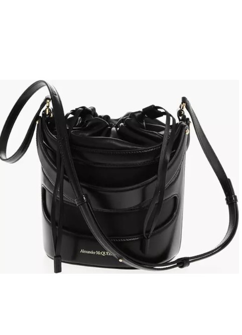 Çanta - Alexander McQueen THE RISE Deri Bucket Çanta - Görsel 2