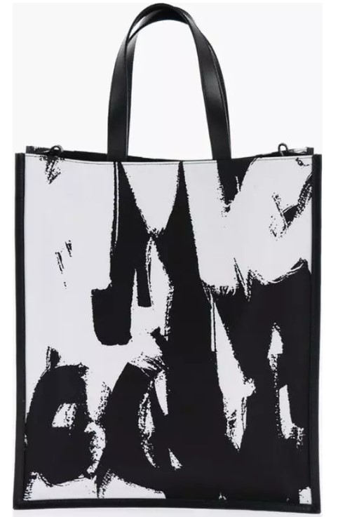 Çanta - Alexander McQueen Logo Desenli Kumaş Tote Çanta - Ana Görsel