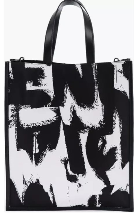 Çanta - Alexander McQueen Logo Desenli Kumaş Tote Çanta - Görsel 2