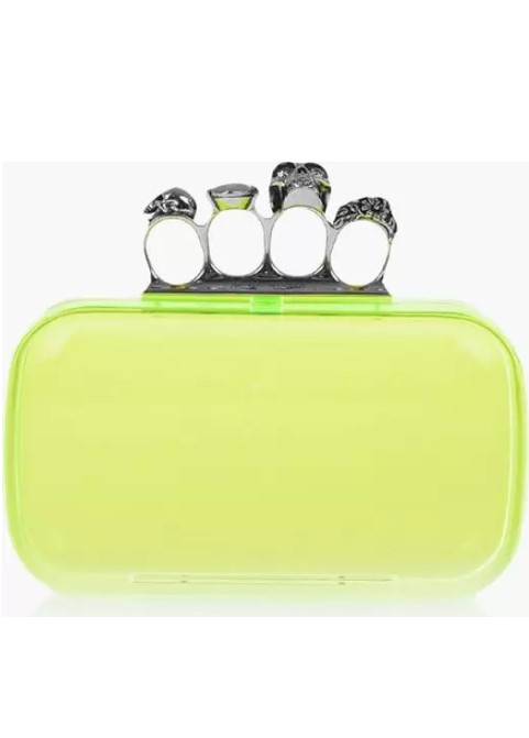 Çanta - Alexander McQueen See-Through FOUR RING Clutch - Şık ve Farklı Tasarım - Ana Görsel