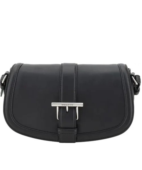 Çanta - Alexander McQueen T-bar Deri Satchel Çanta - Şık ve Fonksiyonel Tasarım - Ana Görsel
