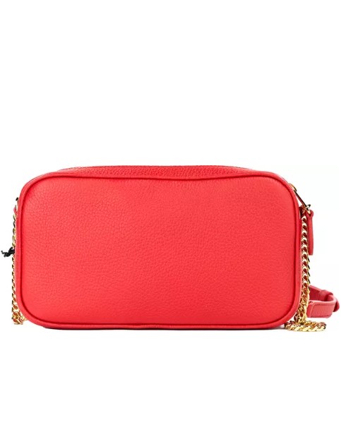 Çanta - Burberry Küçük Kırmızı Deri Kamera Çapraz Çanta - Şık ve Pratik - Görsel 2