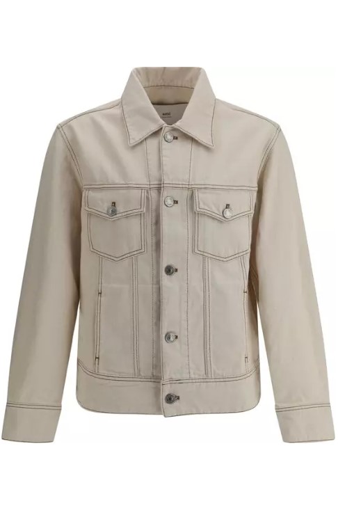 Ev ve Yaşam - Ami Paris Denim Ceket - Modern L Beden Denim Ceket - Ana Görsel