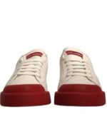 Erkek - Dolce Gabbana Beyaz Deri Portofino Sneaker - 42 Numara Şık Spor Ayakkabı - Görsel 4