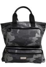 Çanta - Dolce Gabbana Gri Kamuflaj Tote Çanta - Kullanışlı Çok Gözlü Tasarım - Ana Görsel