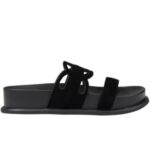 Ayakkabılar - Liu Jo Siyah Deri Kadın Sandalet - Rahat ve Şık Ayakkabı Seçeneği - Ana Görsel