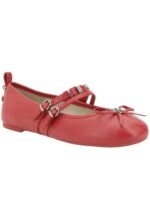 Ayakkabılar - Pinko Gioia Kırmızı Balerin Ayakkabılar - Şık ve Rahat Tasarım - Görsel 3