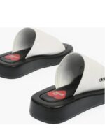 Ayakkabılar - Moschino LOVE Siyah Beyaz İki Renkli ROW30 Sabot - Stil Sahibi Olun - Görsel 3