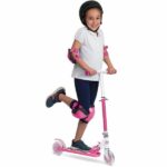 Çocuk - Barbie Katlanabilir Pembe Çocuk Scooter - Eğlenceli ve Pratik Çocuk Scooter - Görsel 4
