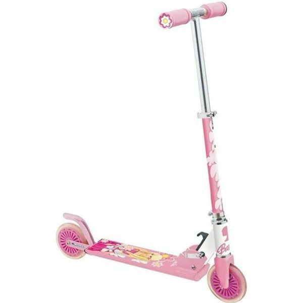 Çocuk - Barbie Katlanabilir Pembe Çocuk Scooter - Eğlenceli ve Pratik Çocuk Scooter - Ana Görsel