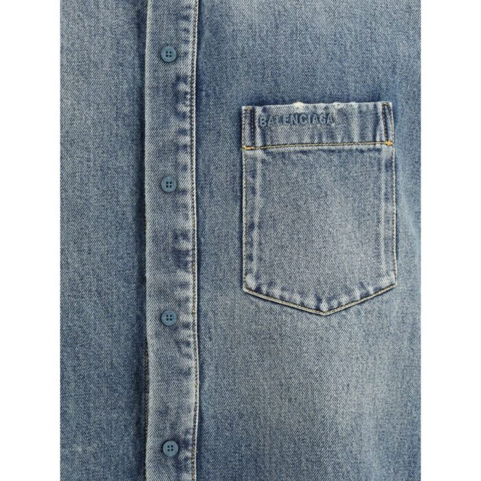 Balenciaga Oversize Gömlek Blue 2