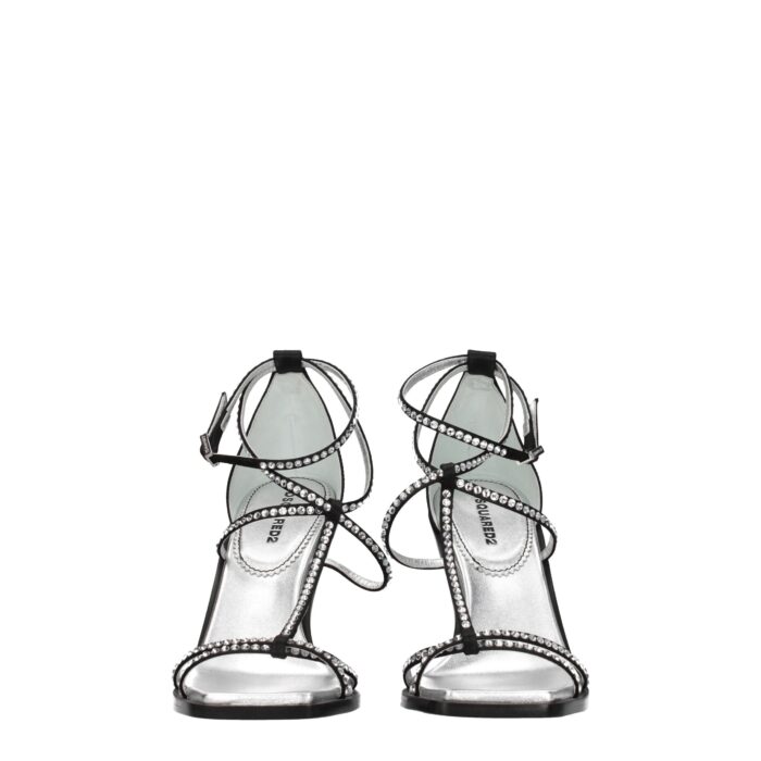Dsquared² Siyah Saten Sandalet 2