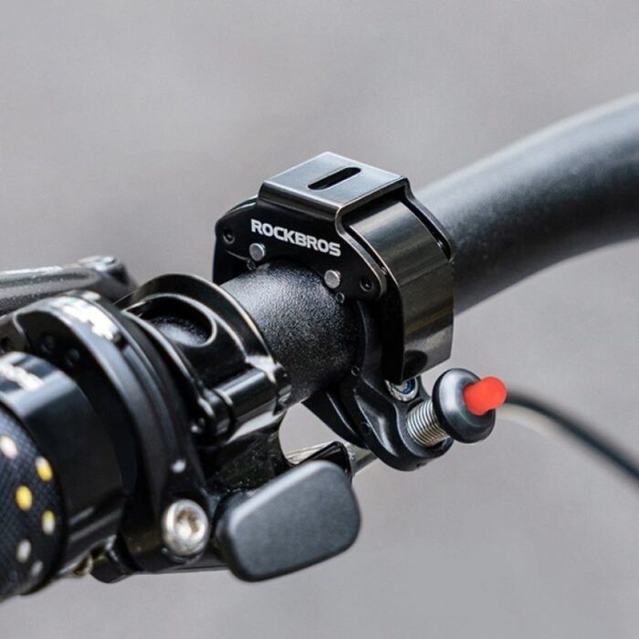 Çocuk - Rockbros 34210006001 C-Şekil Bisiklet Zili - Siyah - Görsel 4