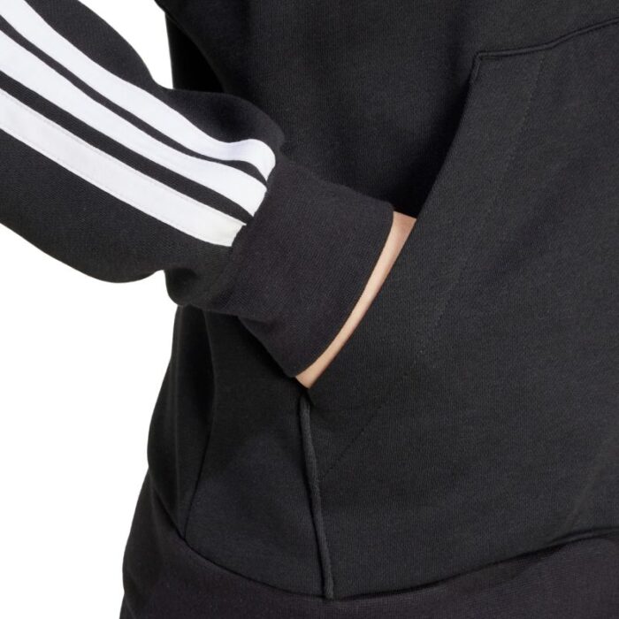 Kadın - adidas Essentials 3 Şeritli Tam Fermuarlı Kapüşonlu Kadın Hoodie (Kadın, Antrenman) - Görsel 7