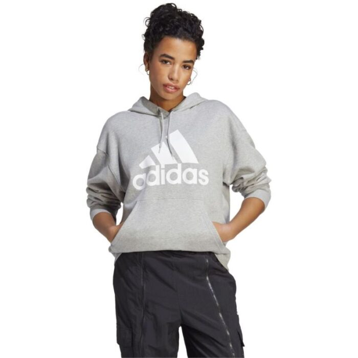 Kadın - adidas Essentials Büyük Logo Oversize Fransız Terry Kapşonlu Sweatshirt Kadın IC9865 (Kadın, Rekreasyon) - ...