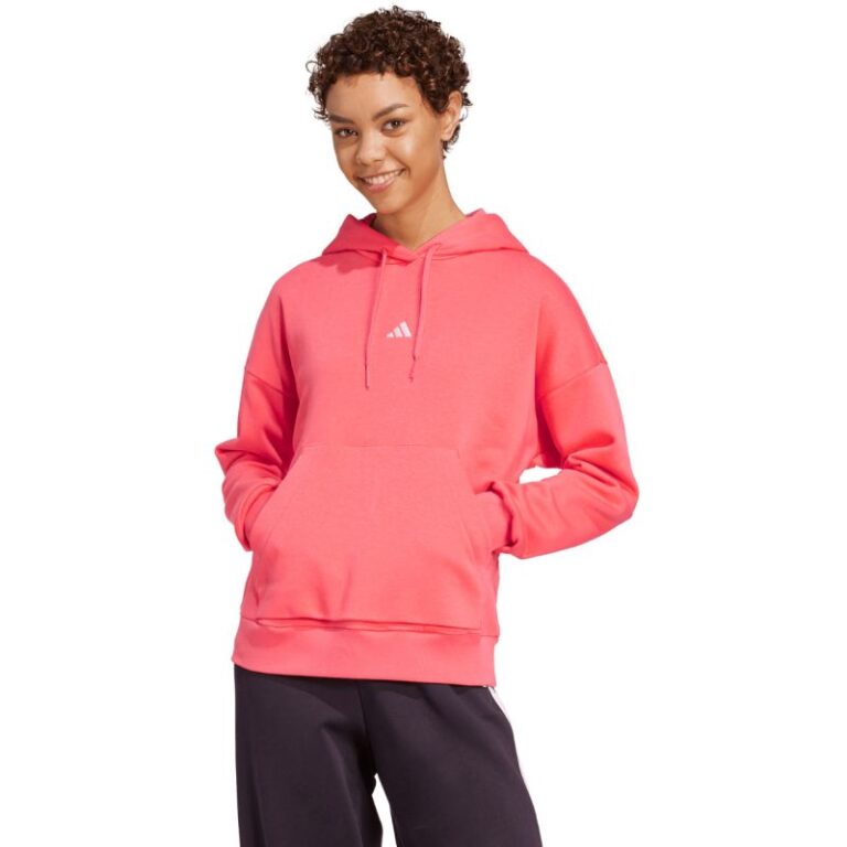 Kadın - adidas Essentials Küçük Logo Rahat Kadın Kapüşonlu Sweatshirt KE4380 (Kadın, Antrenman) - Görsel 2