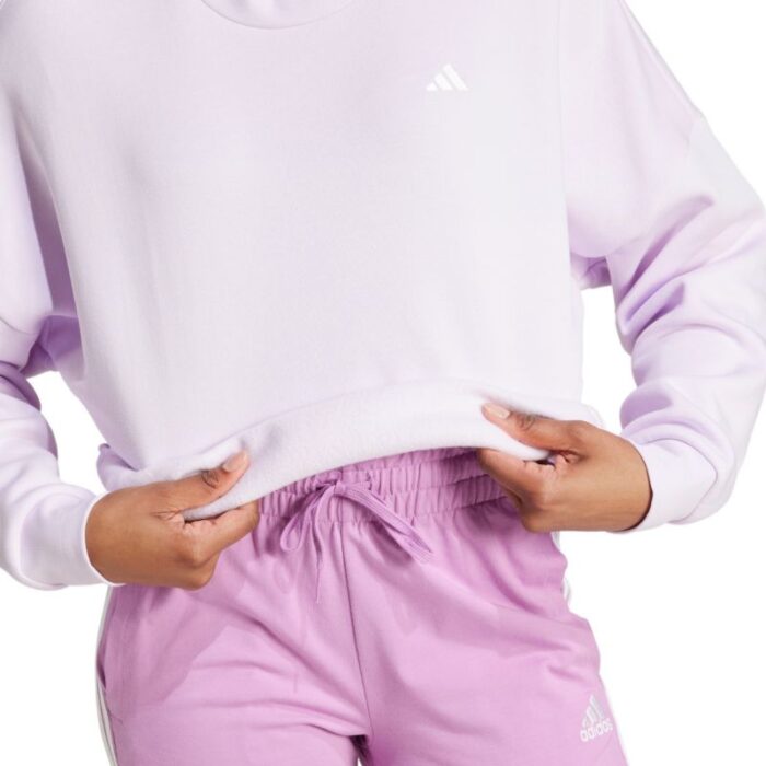 Kadın - adidas Essentials Küçük Logo Rahat Kadın Sweatshirt JF8827 (Kadın, Rekreasyon) - Görsel 6