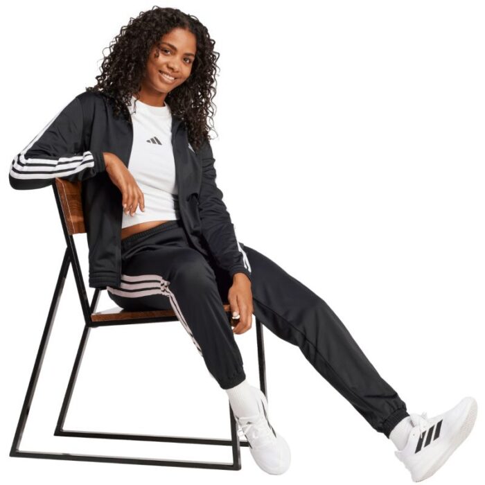 Yüzük - adidas Essentials Triricot 3-Şeritli Kadın Sweatshirt JC8889 (Kadın, Antrenman) - Görsel 5