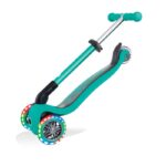 Çocuk - Globber Katlanabilir 3 Tekerlekli Scooter Işıklı Zümrüt Yeşili Jr 437-107 (Çocuk, Paten) - Görsel 6