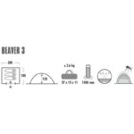 Ev ve Yaşam - High Peak Beaver 3 Çadır 10320 (Çocuk, Erkek) - Görsel 6