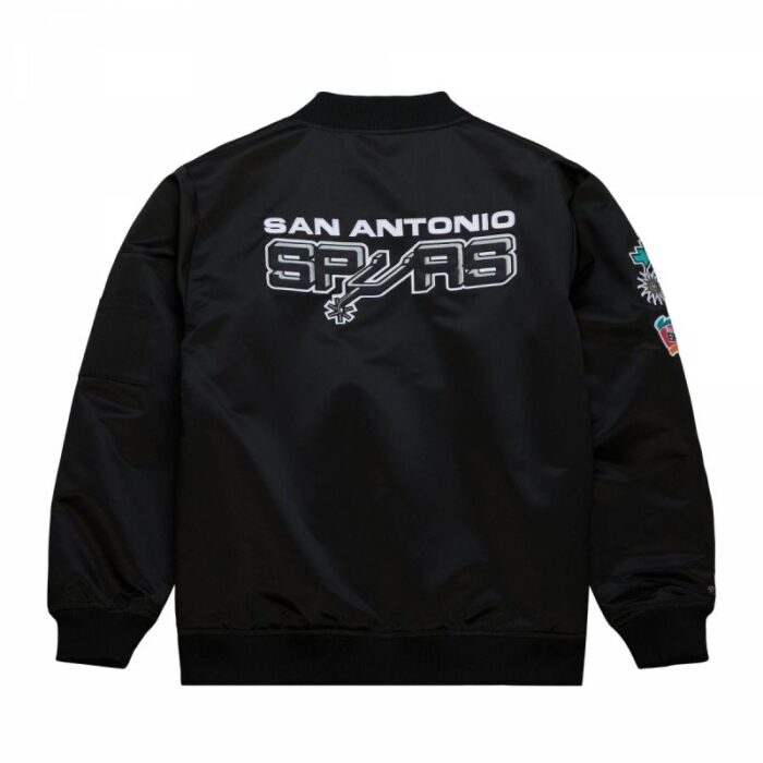 Ceket - Mitchell amp Ness Hafif Saten Bomber San Antonio Spurs M Ceket (Erkek, Yaşam Tarzı) - Görsel 2