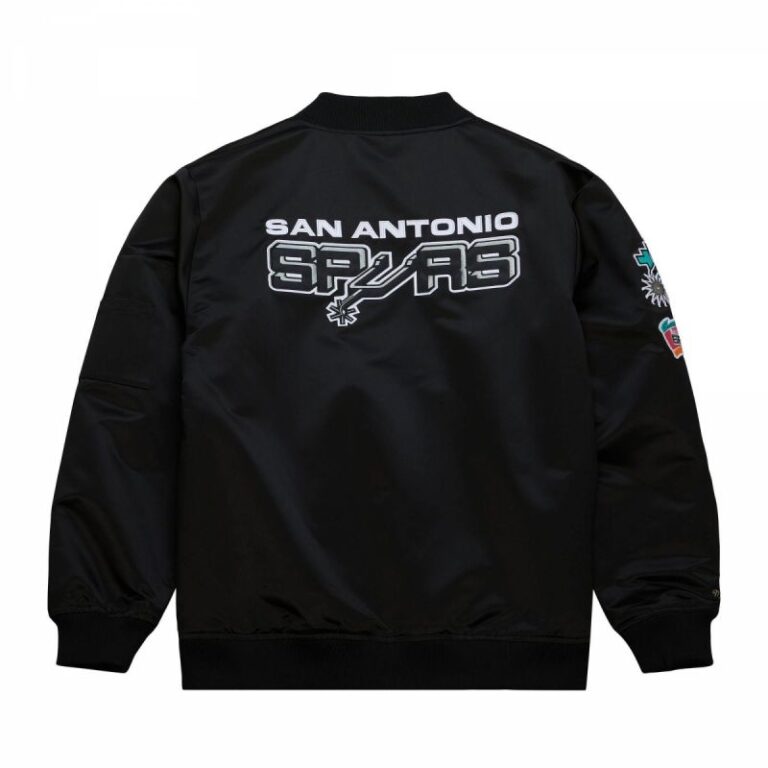 Ceket - Mitchell amp Ness Hafif Saten Bomber San Antonio Spurs M Ceket (Erkek, Yaşam Tarzı) - Görsel 2