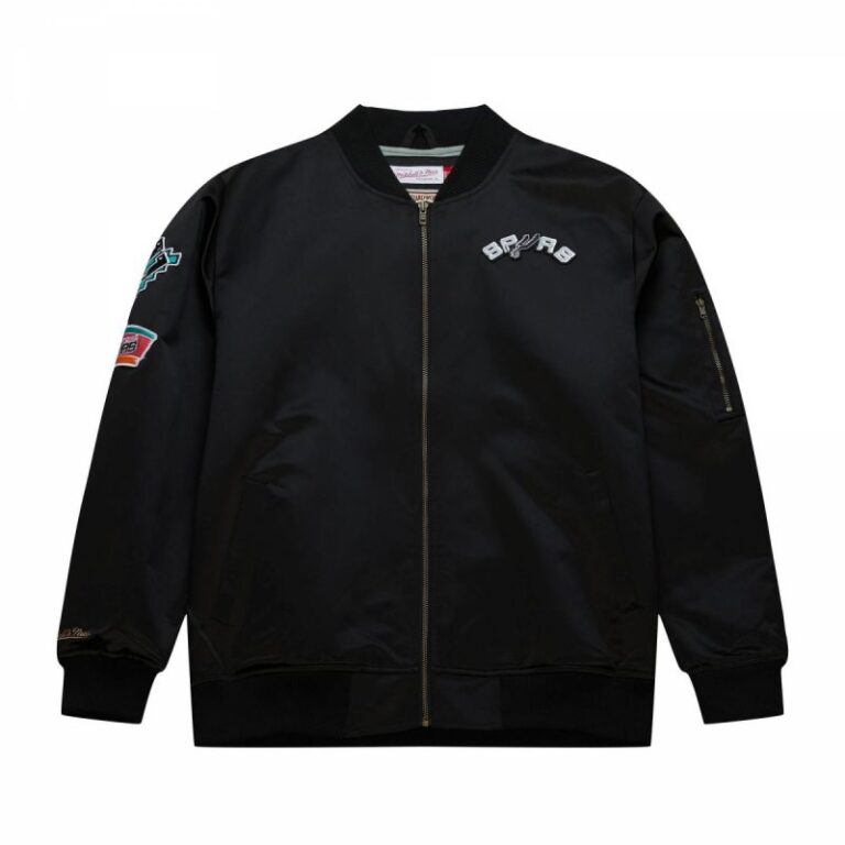 Ceket - Mitchell amp Ness Hafif Saten Bomber San Antonio Spurs M Ceket (Erkek, Yaşam Tarzı) - Ana Görsel