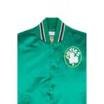 Ceket - Mitchell amp Ness NBA Boston Celtics Primetime Ağırlıklı Saten Ceket Vintage Logolu (Erkek, Yaşam Tarzı) - G...