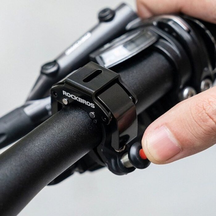 Çocuk - Rockbros 34210006001 C-Şekil Bisiklet Zili - Siyah - Görsel 6