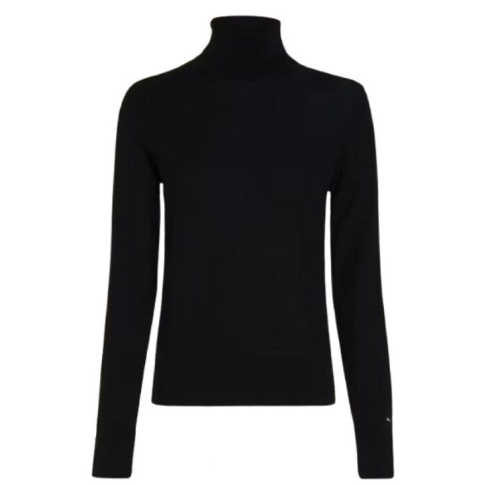 Kadın - Tommy Hilfiger Kadın Regular Yün Turtleneck - Görsel 4