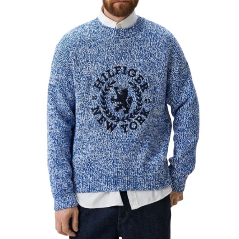 Erkek - Tommy Hilfiger Slub Mouline M MW0MW33500 Kazak (Erkek, Yaşam Tarzı) - Ana Görsel