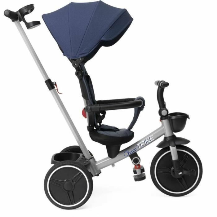 Çocuk - Chicco 4-in-1 Katlanabilir Çocuk Üç Tekerlekli Bisiklet Siyah - Görsel 3