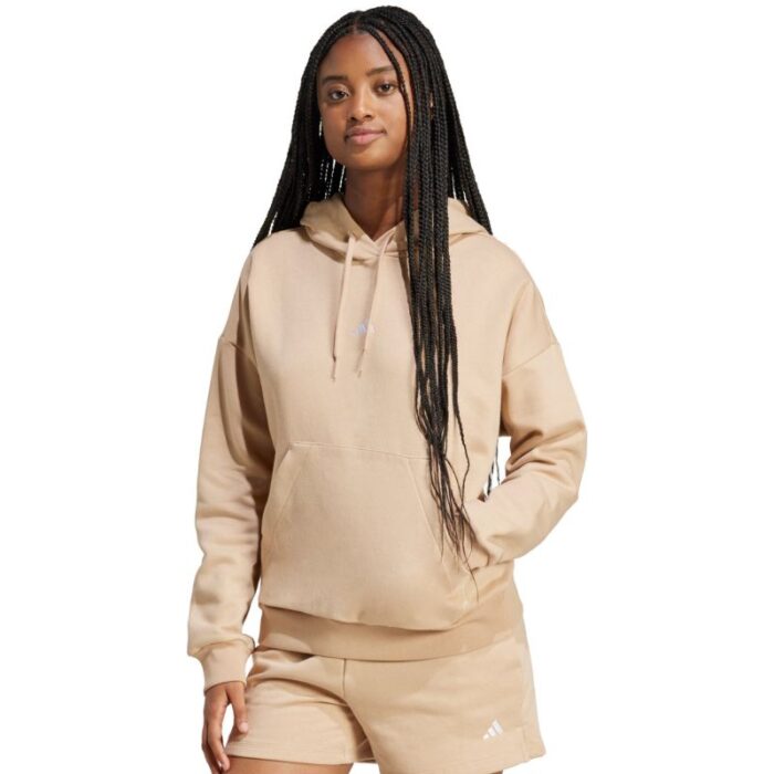 Yüzük - adidas Essentials Küçük Logo Rahat Kapüşonlu Sweatshirt (Kadın, Antrenman) - Görsel 2