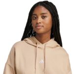 Yüzük - adidas Essentials Küçük Logo Rahat Kapüşonlu Sweatshirt (Kadın, Antrenman) - Görsel 5